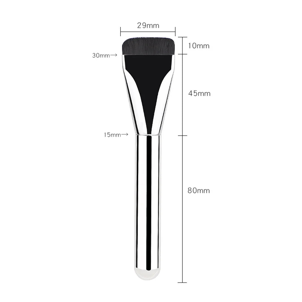 2PC Ultra Thin Foundation Brush Lightweight Face Contour Brush Flat Head Facial Mask Brush Blending Foundation Cream Makeup Tool