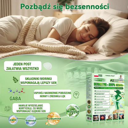 🪶💙𝑨𝑵𝑮𝑬𝑳𝑻𝑹𝑨𝑷® Moringa × Berberyna × AMPK 10-w-1 Wsparcie metaboliczne, plaster z nanotechnologią mikroigłową 🇵🇱(Wystarczy raz dziennie, widoczne efekty w 7 dni) ✅ Na otyłość, wiotką skórę, bezdech senny, problemy ze stawami i wiele innych