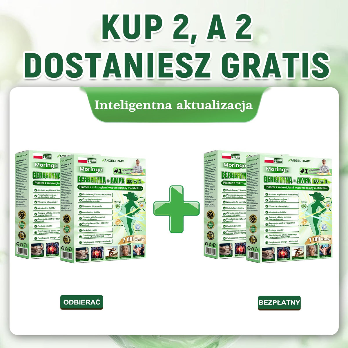 🪶💙𝑨𝑵𝑮𝑬𝑳𝑻𝑹𝑨𝑷® Moringa × Berberyna × AMPK 10-w-1 Wsparcie metaboliczne, plaster z nanotechnologią mikroigłową 🇵🇱(Wystarczy raz dziennie, widoczne efekty w 7 dni) ✅ Na otyłość, wiotką skórę, bezdech senny, problemy ze stawami i wiele innych