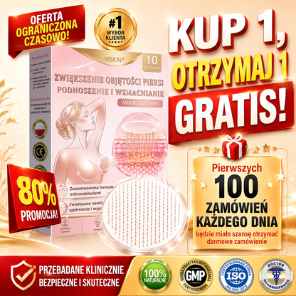💛HISKIN® Mikroigłowe plastry na piersi wspierające efekt pełniejszego wyglądu, liftingu i ujędrnienia