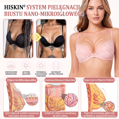 💛HISKIN® Mikroigłowe plastry na piersi wspierające efekt pełniejszego wyglądu, liftingu i ujędrnienia