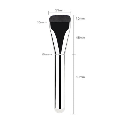 2PC Ultra Thin Foundation Brush Lightweight Face Contour Brush Flat Head Facial Mask Brush Blending Foundation Cream Makeup Tool