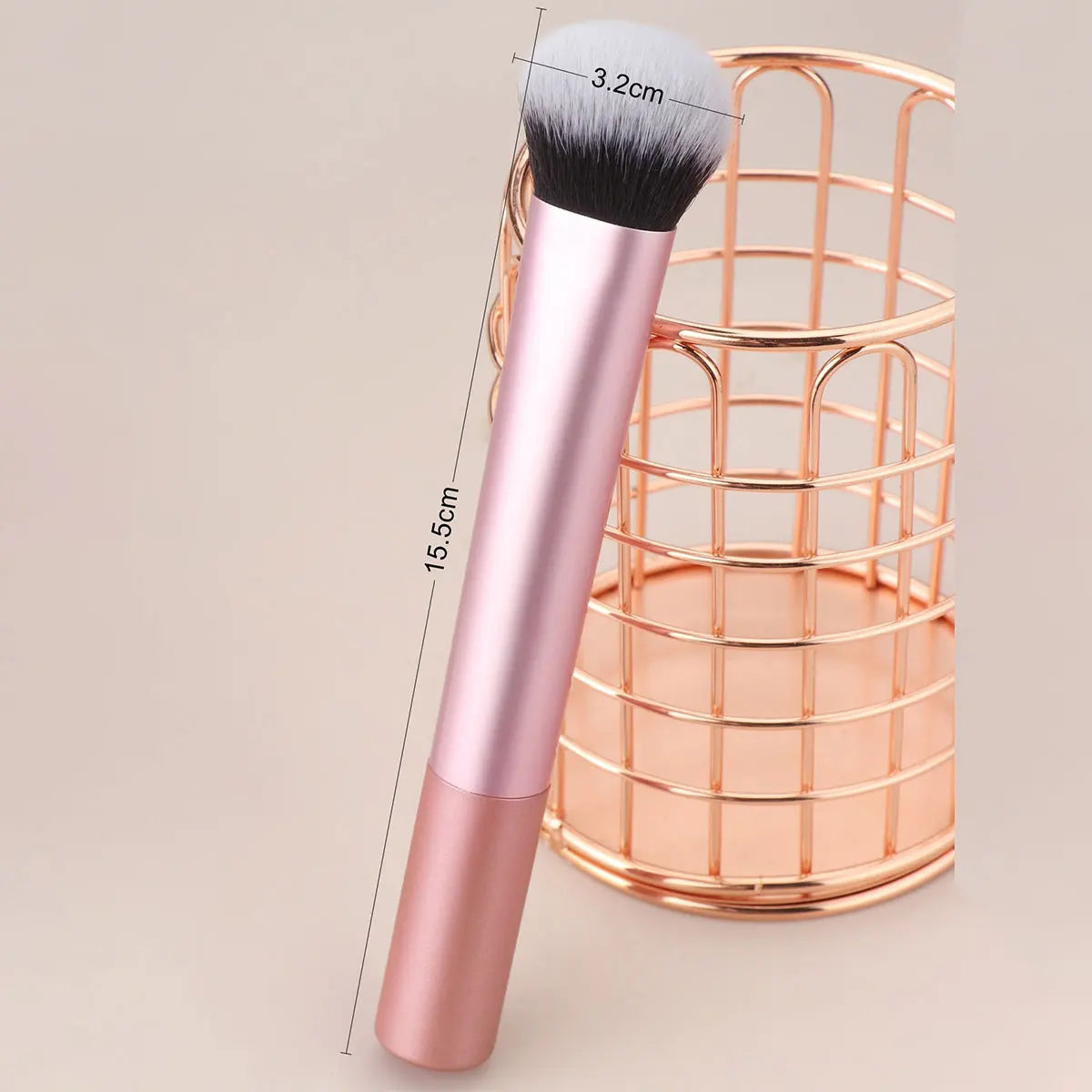 1pc Foundation Brush,Cheek Makeup Brush, Face Brush For Blush, Bronzer, & Highlighter, Makeup Brush For Loose Or Pressed Powder