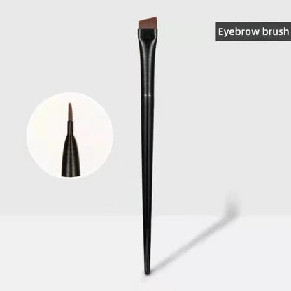 New 1pcs Eyebrow Contour Brush Blade Eyeliner Brush Portable Small Angle Horizontal Silkworm Brush Female Makeup Tool